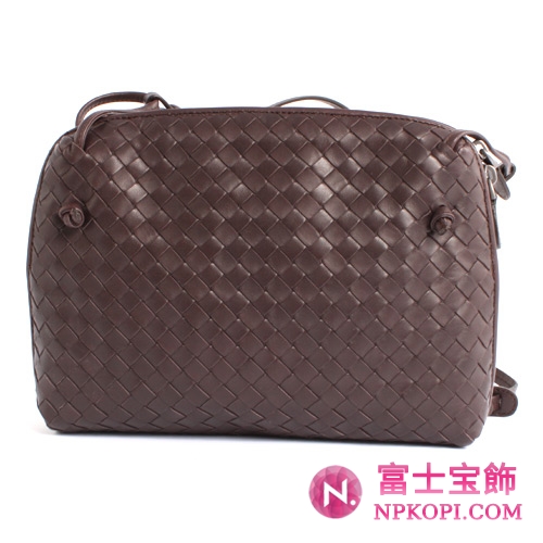 Bottega Veneta/ボッテガ・ヴェネタ  ラムスキン ショルダーバッグ ダークブラウン 245354V00162072
